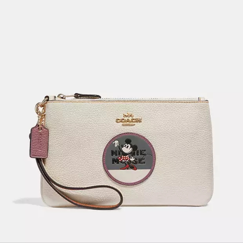 Disney x Coach Minnie Mouse Wristlet